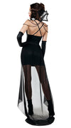 Sexy Starline Glamorous Vamp Black Mini Dress Vampire Costume S8009