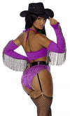 Sexy Forplay Showdown Cowgirl Western Cowboy Purple Costume 552933