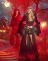 Roma Deluxe Red Riding Hood Velvet Costume w/ Faux Fur 6350