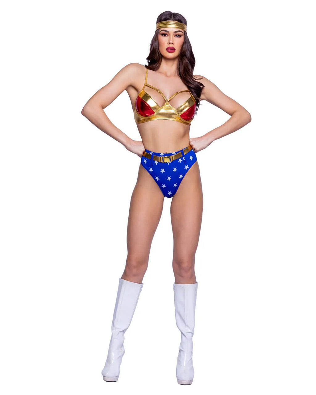 Roma Woman Power 4pc Superhero Wonder Woman Costume 6363
