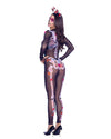 Roma Sugar Skeleton Sheer Jumpsuit Costume 6377