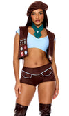 Sexy Forplay Brownie Points Girl Scout 5pc Costume 554902