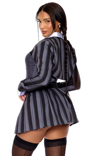 Sexy Forplay Class On Wednesday Movie Character Addams Family Costume 554871