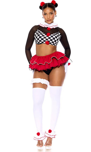 Sexy Forplay Clown Around Circus 8pc Costume 554900