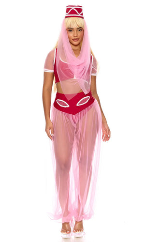 Sexy Forplay Dream Of Me TV Show Pink Jeannie 5pc Costume 554882