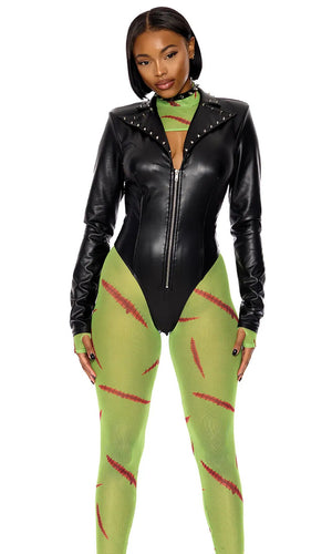 Sexy Forplay Frankenfine Monster 4pc Frankenstein Costume 554846