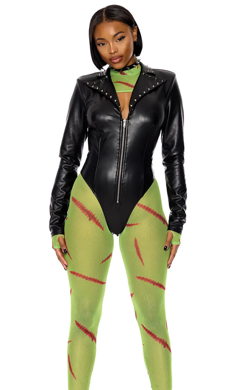 Sexy Forplay Frankenfine Monster 4pc Frankenstein Costume 554846