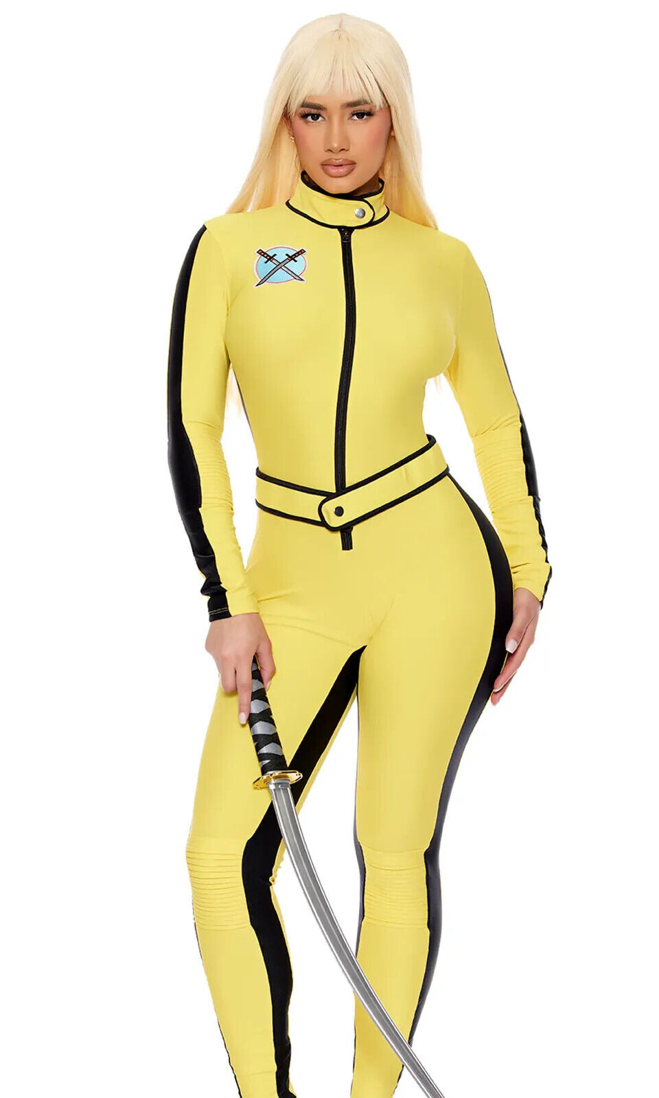 Forplay Vengeful Ex Yellow Jumpsuit Kill Bill Movie Character Costume 554926