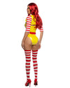Roma 3pc Sexy Yummy Meal Babe Ronald McDonald Yellow Bodysuit Costume 6605