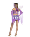 Roma 4pc Sexy Mystical Fairy Purple w/ Wings Costume 6573