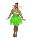 Roma 3pc Sexy Happy Thoughts Pixie Green Fairy  w/ Wings Costume 6571