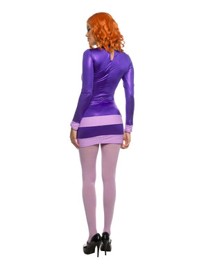 Roma 2pc Sexy Mystery Diva Scooby Doo Daphne Purple Dress Costume 6569