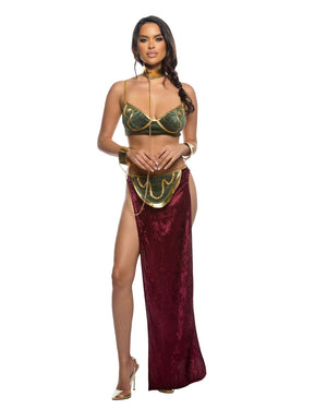 Roma 3pc Sexy Far Off Galaxy Princess Star Wars Leia Slave Costume 6563