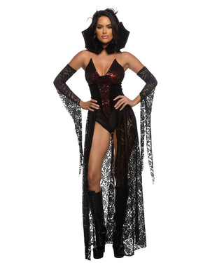 Roma 4pc Sexy Dark Romance Vampiress Gown Costume 6546
