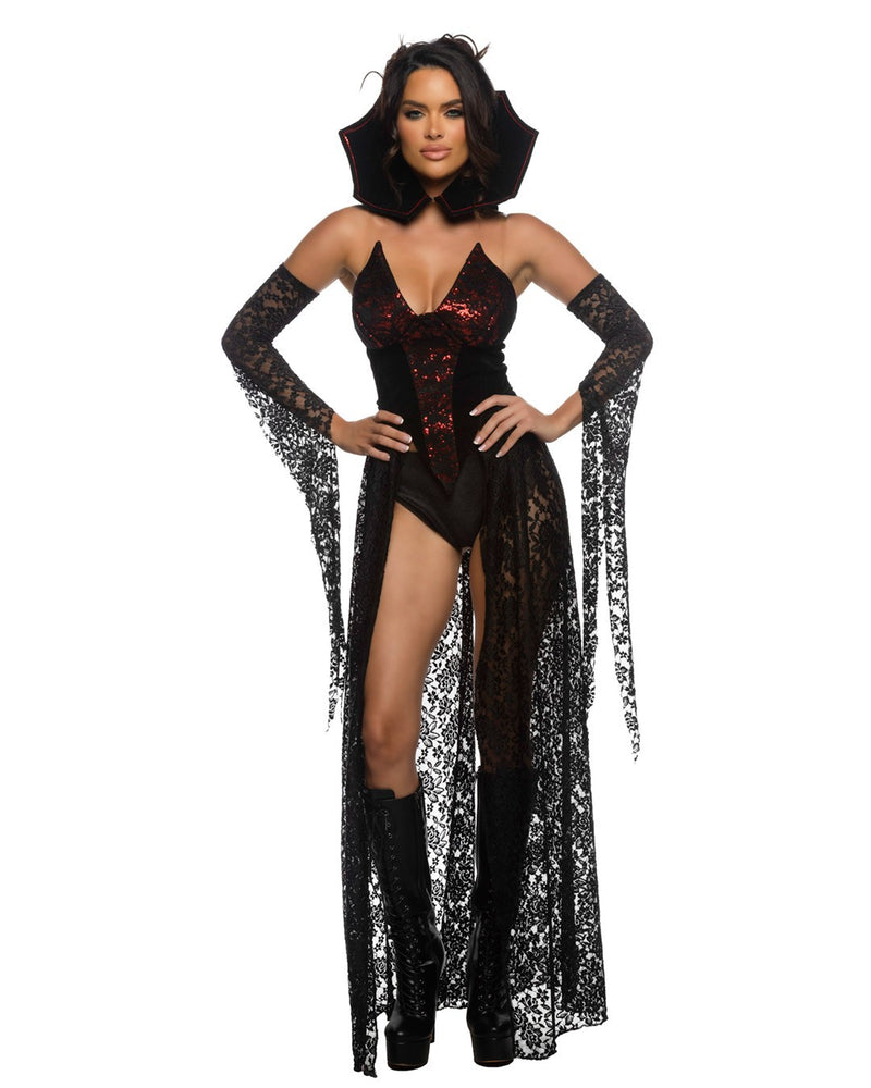Roma 4pc Sexy Dark Romance Vampiress Gown Costume 6546