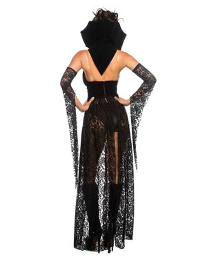 Roma 4pc Sexy Dark Romance Vampiress Gown Costume 6546