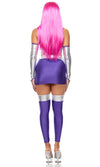 Sexy Forplay Star Princess Comic Hero Starfire Purple 5pc Costume 555334