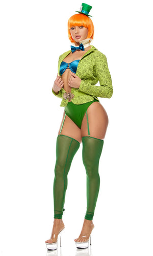 Sexy Forplay Big Mad Hatter Storybook 7pc Alice Wonderland Costume 555310