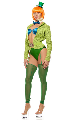Sexy Forplay Big Mad Hatter Storybook 7pc Alice Wonderland Costume 555310