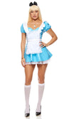 Sexy Forplay Down The Rabbit Hole Storybook Alice Wonderland Costume 555307
