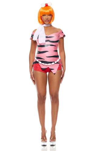 Sexy Forplay  All Grown Up Pebbles Flintstones 5pc Costume 555264