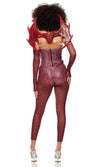 Sexy Forplay Slay Me Dragon 4pc Reptile Print Costume 555269
