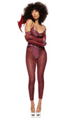 Sexy Forplay Slay Me Dragon 4pc Reptile Print Costume 555269