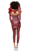 Sexy Forplay Slay Me Dragon 4pc Reptile Print Costume 555269
