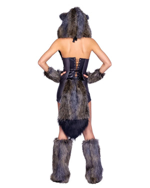 Roma Deluxe Big Bad Wolf Red Riding Hood Costume w/ Faux Fur 6351