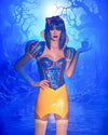 Roma Enchanted Forest Vixen Snow White Vinyl 4pc Costume 6354