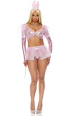 Sexy Forplay  A Good Witch 6pc Movie Character Metallic Pink Costume 554845