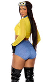 Sexy Forplay Boo Yah Despicable Movie Character 4pc Costume 554877