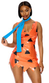 Sexy Forplay Stone Age Cartoon Character Fred Flintstones 3pc Costume 554854