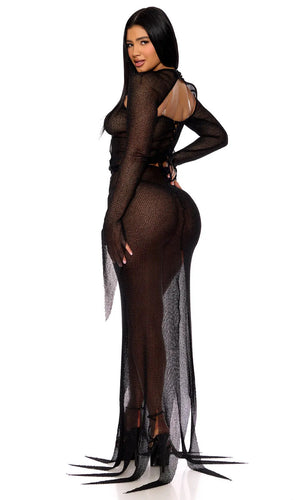 Sexy Forplay Moody Matriarch Movie Character Addams Family Costume 554896