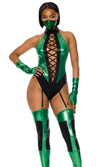 Sexy Forplay Flawless Victory Video Game Mortal Kombat Green Costume 554836