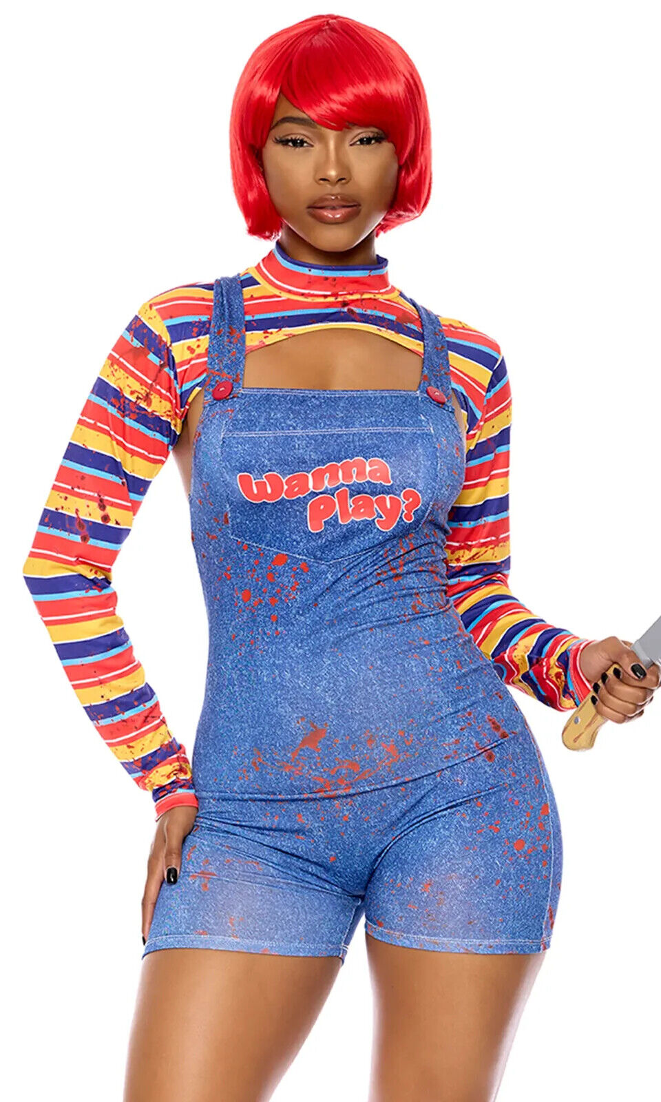 Sexy Forplay Friend Til The End Chucky Movie 5pc Romper Costume 554859