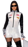 Sexy Forplay Horsepower Racer LS Romper 3pc Driver Costume 554906