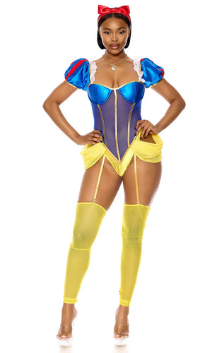 Sexy Forplay Mirror Mirror Princess Snow White Bodysuit 4pc Costume 554848