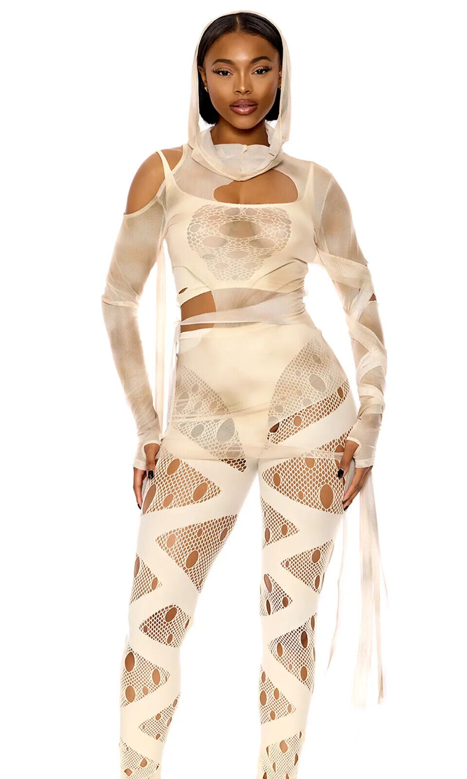 Sexy Forplay Under Wraps Mummy 3pc Costume 554840