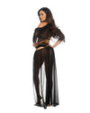 Roma 4pc Sexy Belly Dancer Black Costume 6613