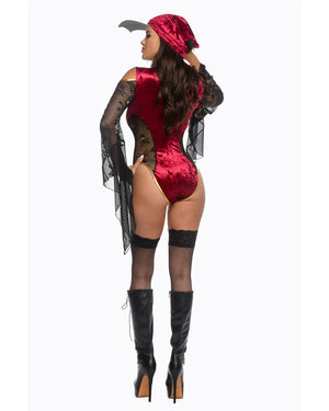 Roma 3pc Sexy Treasure Chest Tease Pirate Bodysuit Costume 6600