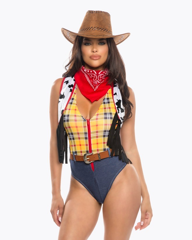 Roma 4pc Sexy Western Story Playmate Woody Toy Cowboy Costume 6555