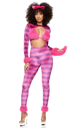Forplay Whisker Wonderland Storybook Pink Velvet Cheshire Cat Costume 555306