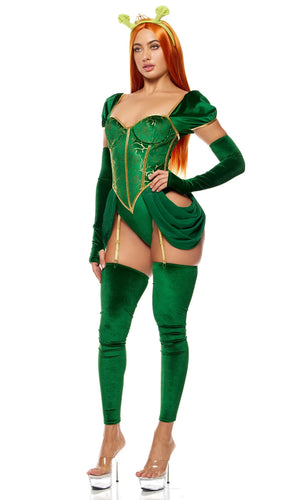 Sexy Forplay Far Far Away Princess Fiona Storybook Shrek Green Costume 555291
