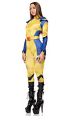 Sexy Forplay Claws Out Comic Hero Wolverine Yellow Jumpsuit Costume 555296