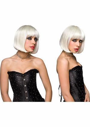Sexy Cici Gaga Wig White - Human Like Hair - Pleasure Wigs