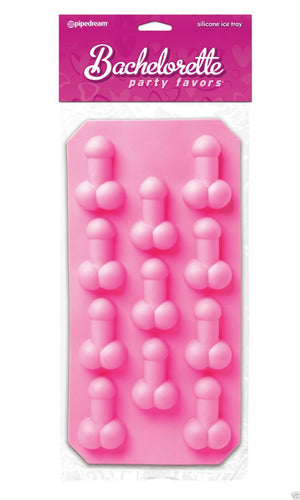Pipedream Pink Bachelorette Silicone Pecker Cubes Ice Cube Tray Party Favor