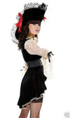 Sexy Forplay Caribbean Couture Vintage Pirate Costume 3pc Set 557107
