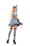 Sexy Starline Glam Alice Dress Woman's 3pc Costume Set S5022