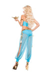 Sexy Starline Blue Genie Yasmine Jasmine Arabian Costume S5104